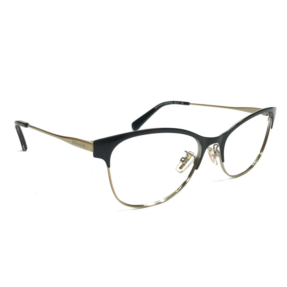 Coach Eyeglasses Frames HC5111 9346 Shiny Light Gold Cat Eye Full Rim 53-17-140